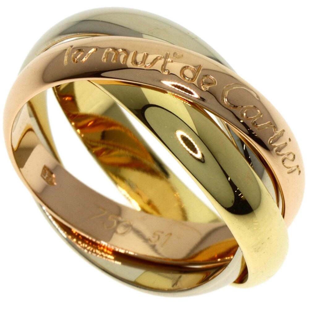 CARTIER 18k Pink Trinity Ring #51